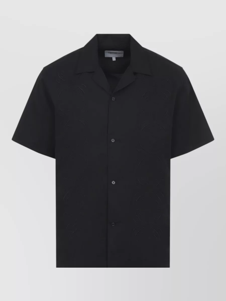 Carhartt Wip Short Sleeve Shirt Embroidered Signet Detail