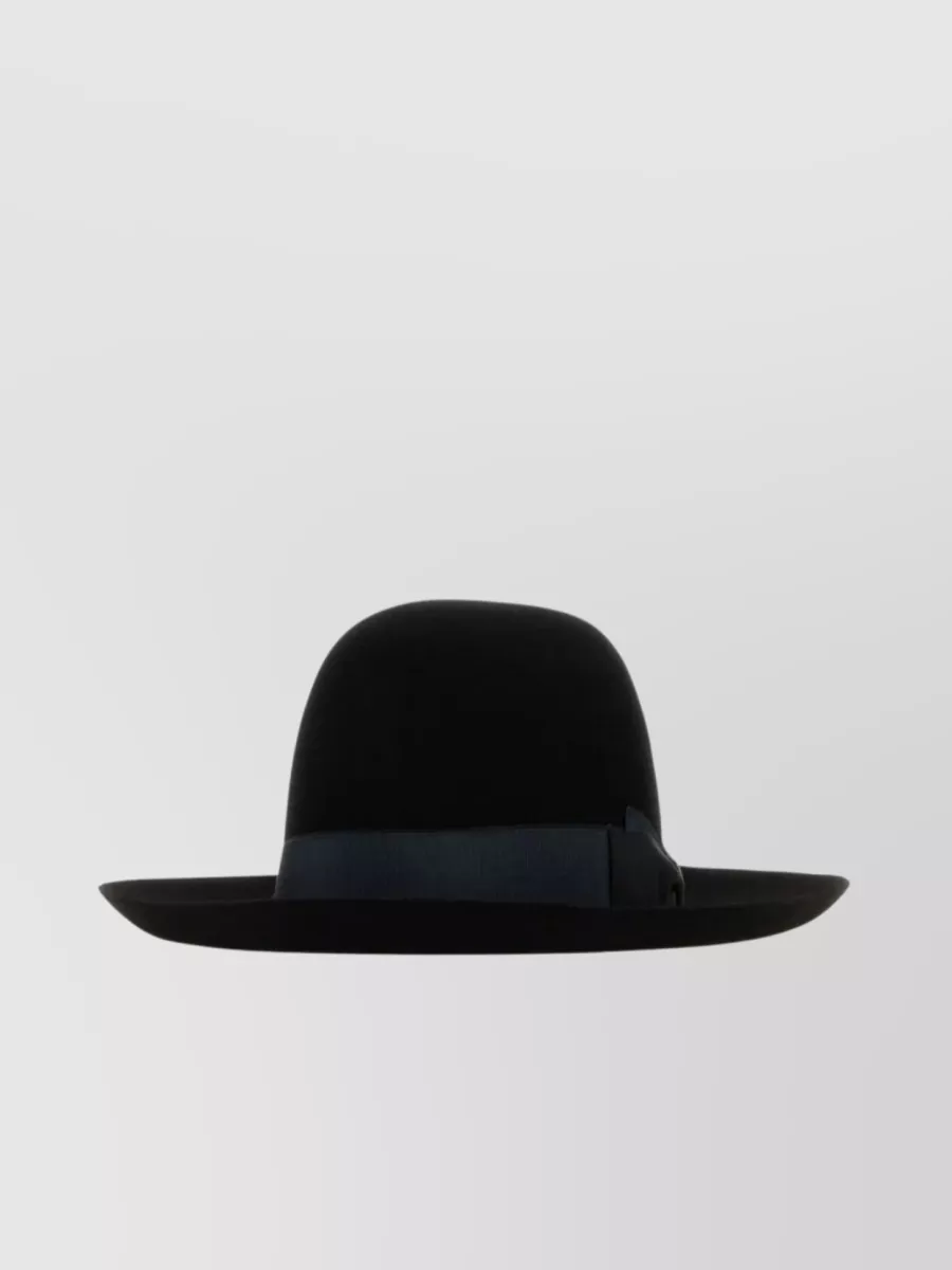 Shop Borsalino Alessandria Wide Brim Hat In Black
