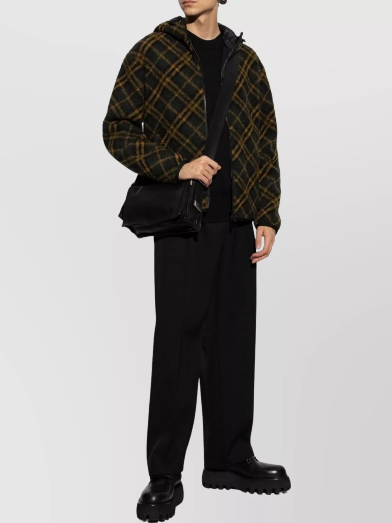 Burberry Reversible Hooded Checked Jacket
