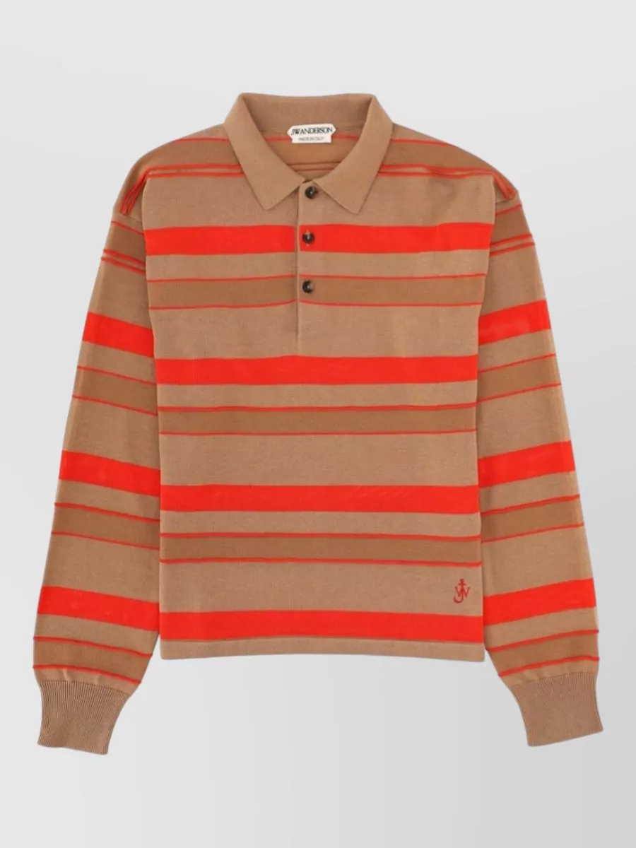 JW Anderson logo-embroidered polo shirt