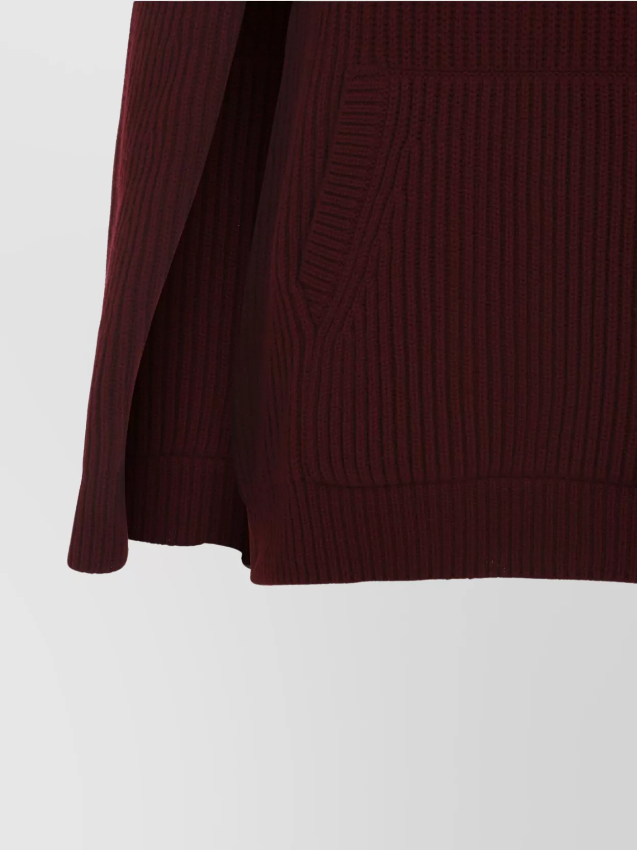 Max Mara Knit Mini Dress High Neckline In Burgundy