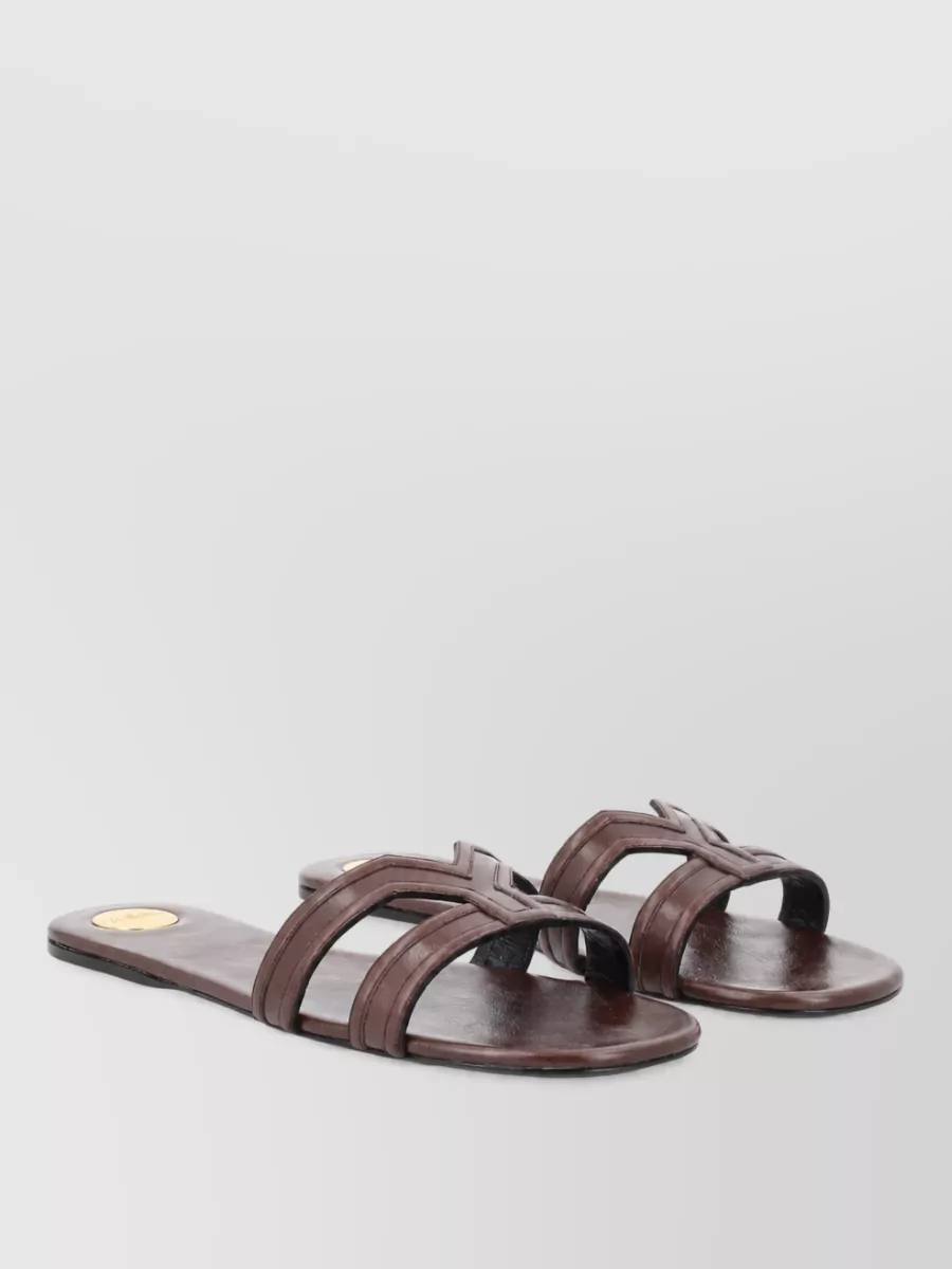 Saint Laurent Leather Slides