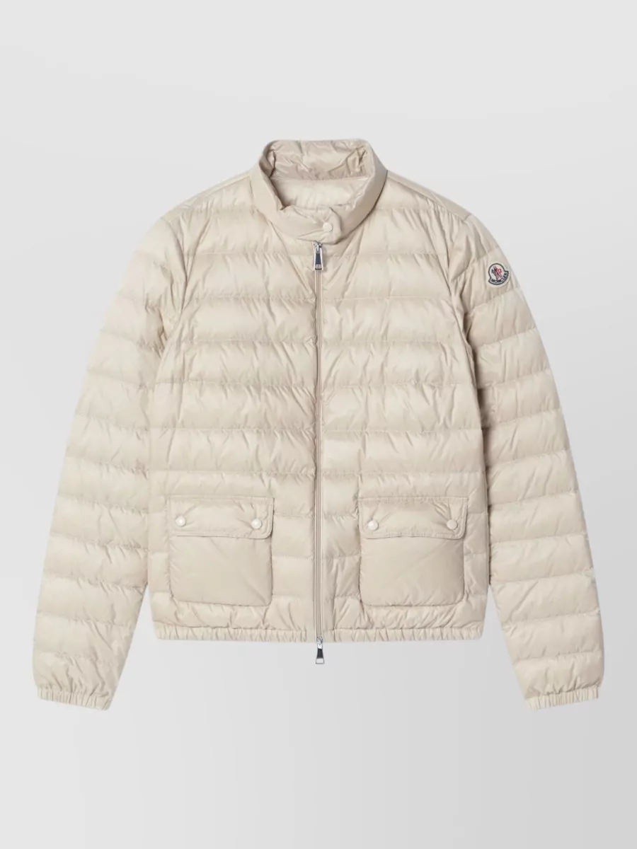 Moncler Lans Short Quilted Down Jacket