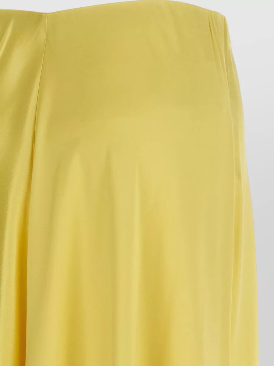 Alberta Ferretti Flared Skirt Featuring Delicate Lace Inserts