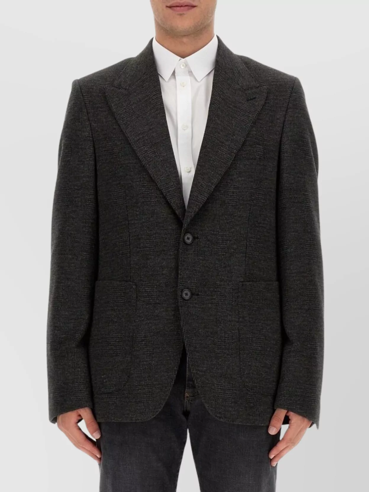 Dolce & Gabbana Single-breasted Jacket Button Cuffs In Black