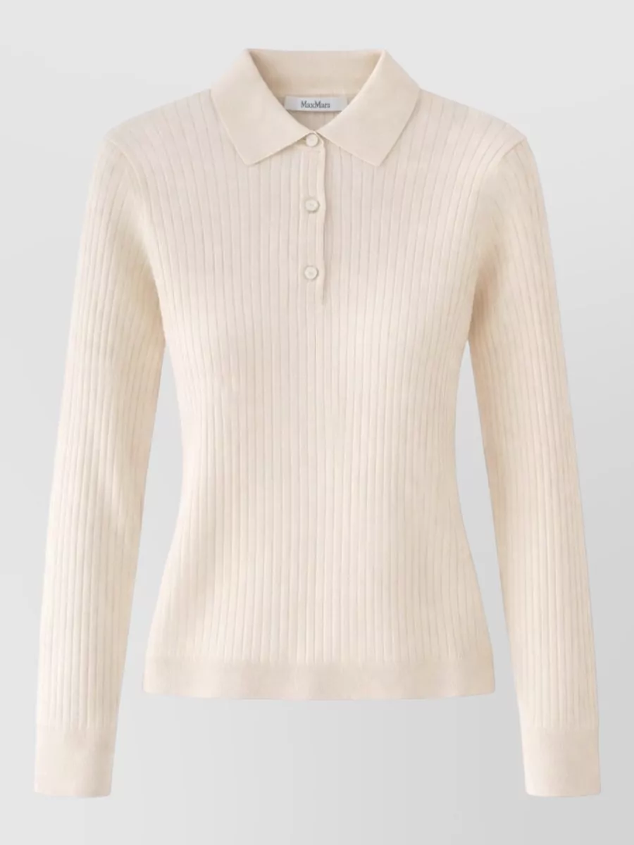 Max Mara cashmere silk polo shirt