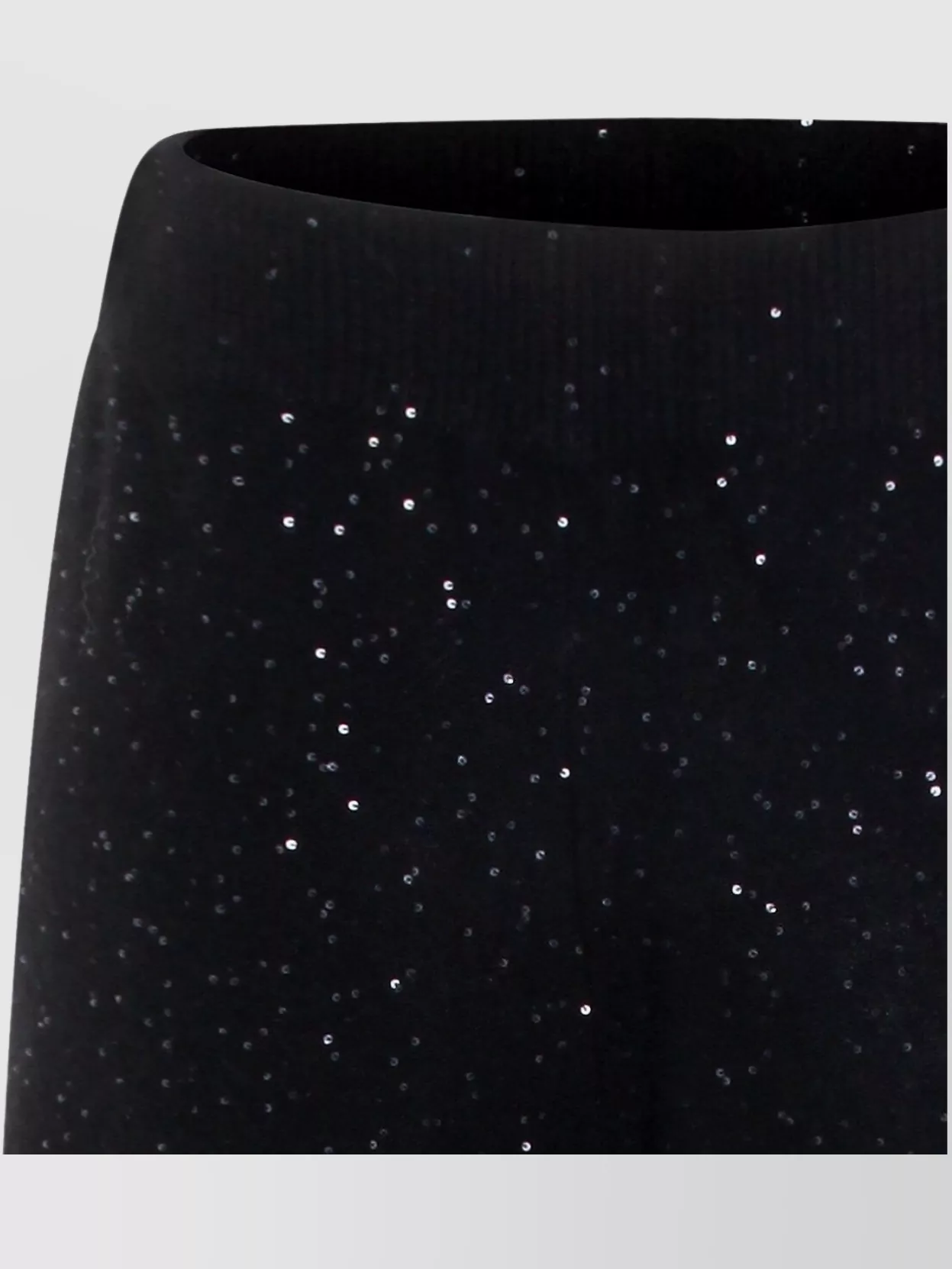 Fabiana Filippi Full Length Trousers With Elastic Waistband And Sequins