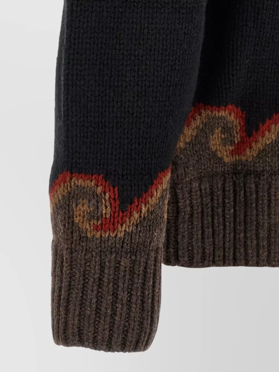 Alanui Wool Fair Isle Cardigan