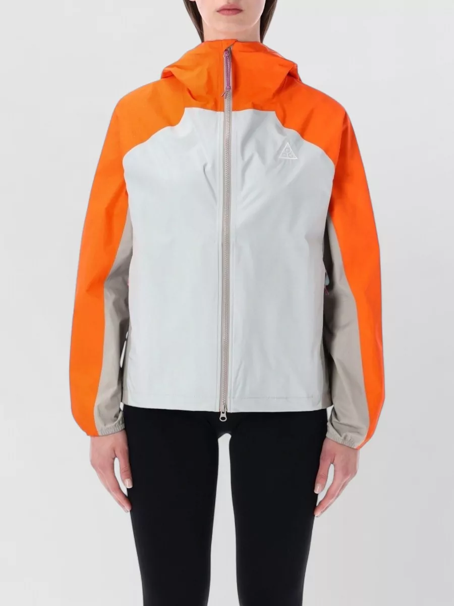 Nike color-block hooded parka coat