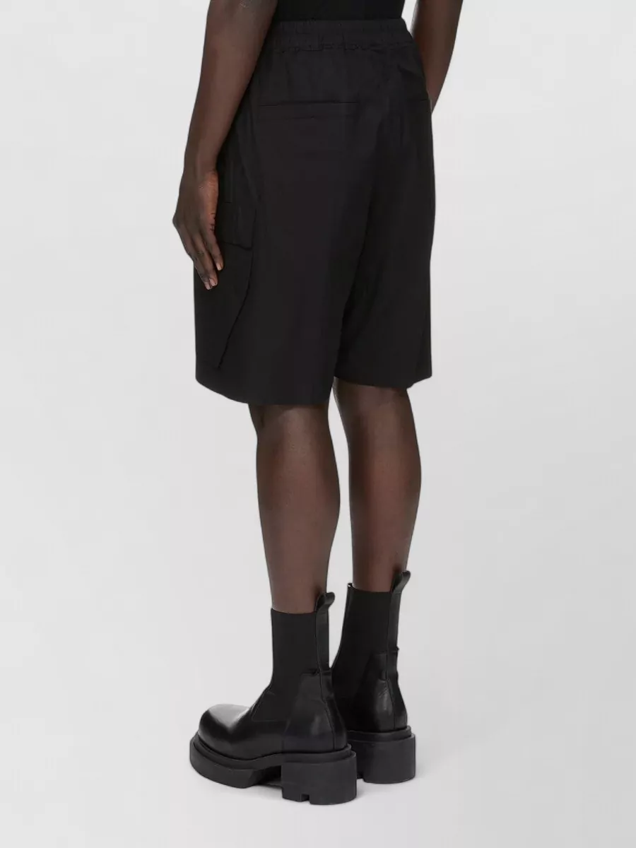 Rick Owens Cotton Knee-Length Wide-Leg Track Shorts
