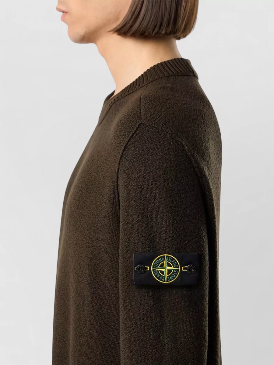 Stone Island Ribbed Oversized Wool Jumper
