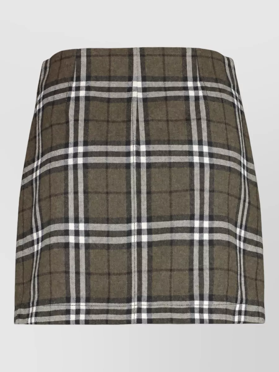 Burberry wool mini skirt