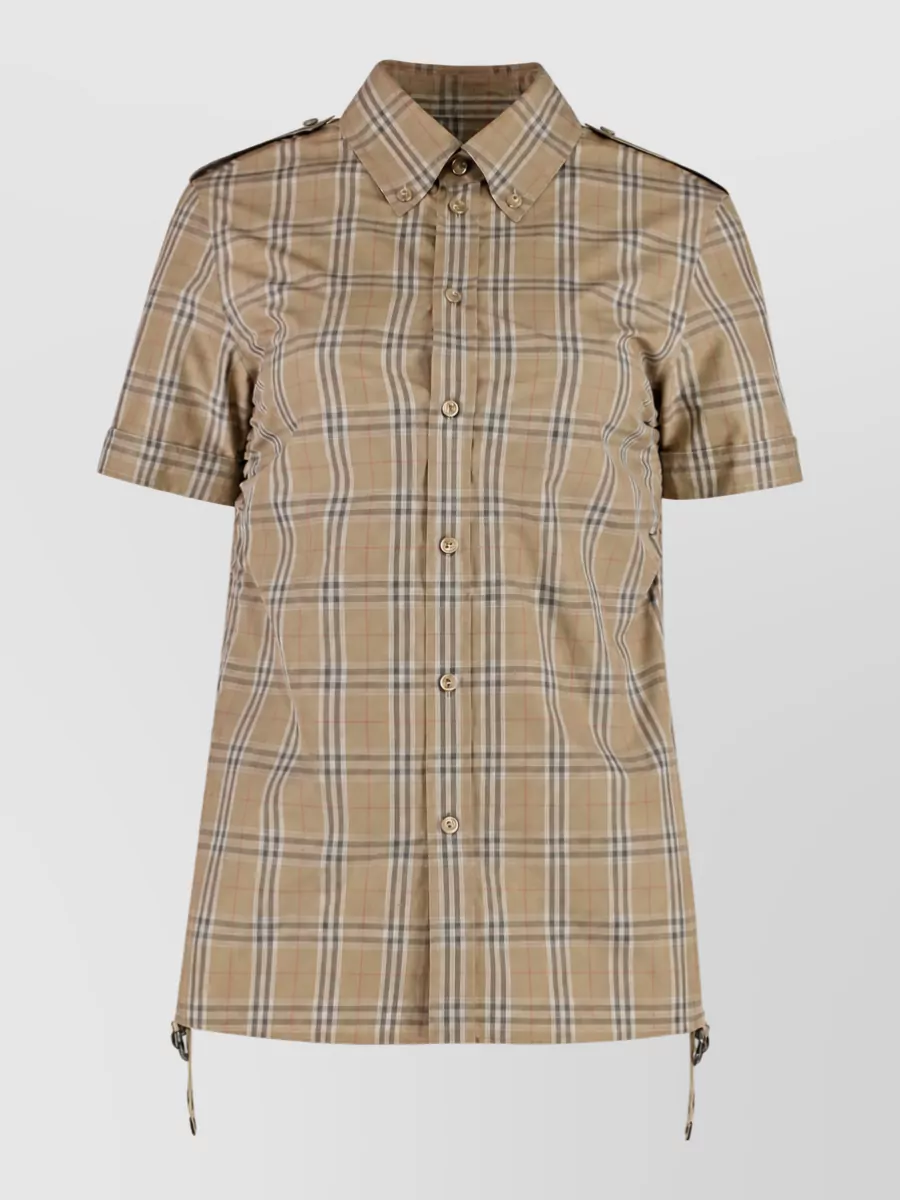 Burberry Checked Cotton Shirt