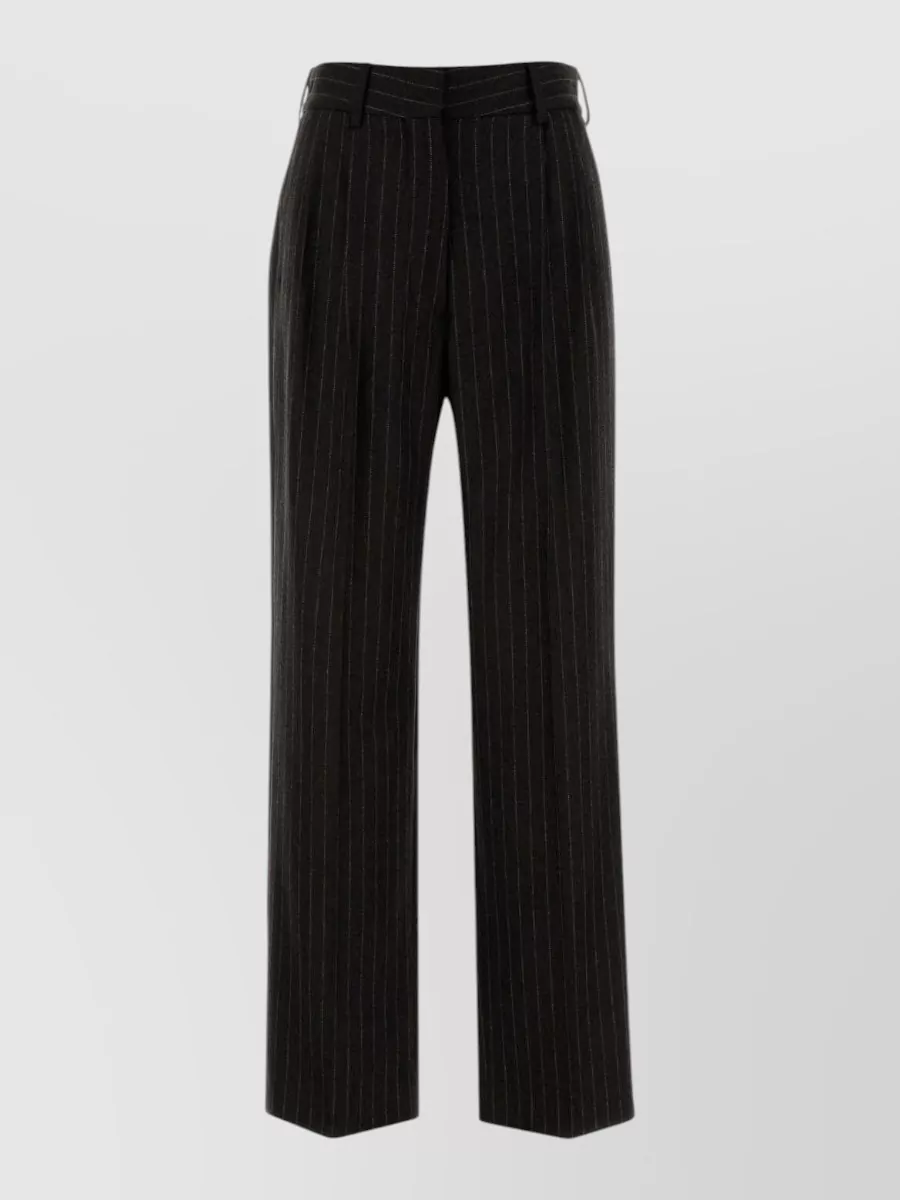Blazé Milano virgin wool cashmere palazzo trousers