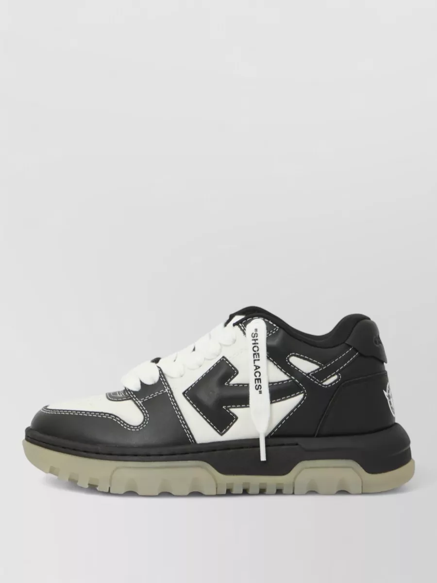 Off-White calfskin chunky low-top sneakers