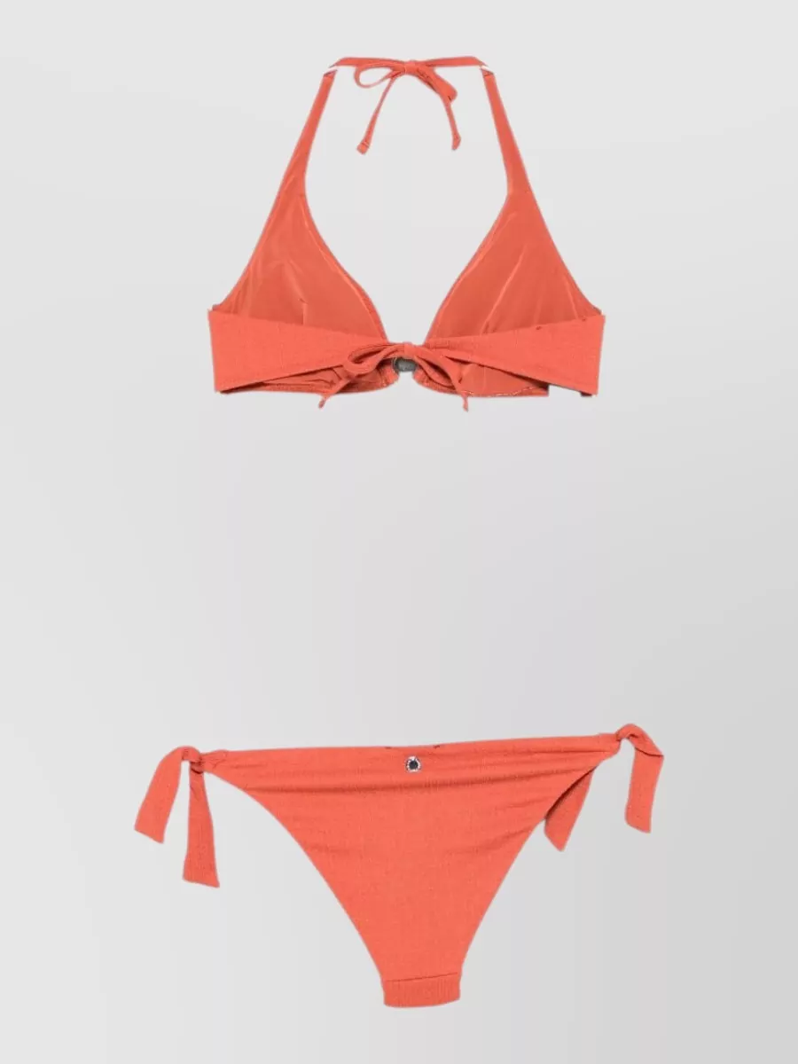 Emporio Armani Crinkled Halterneck Bikini