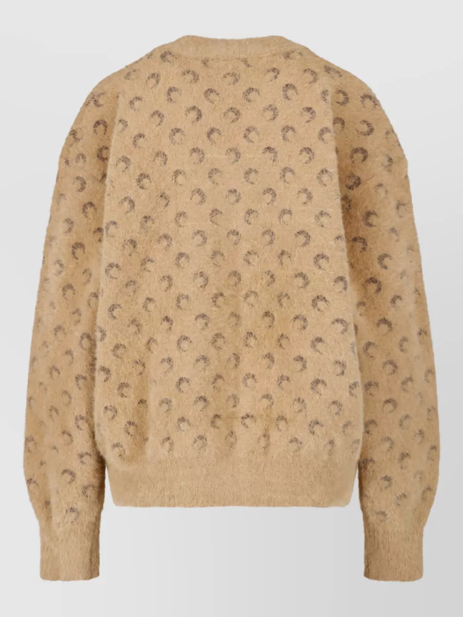 Marine Serre Crewneck Cardigan