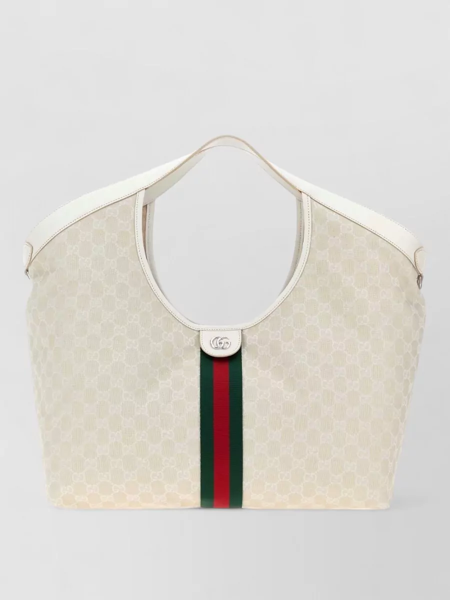 Gucci giglio large canvas tote bag