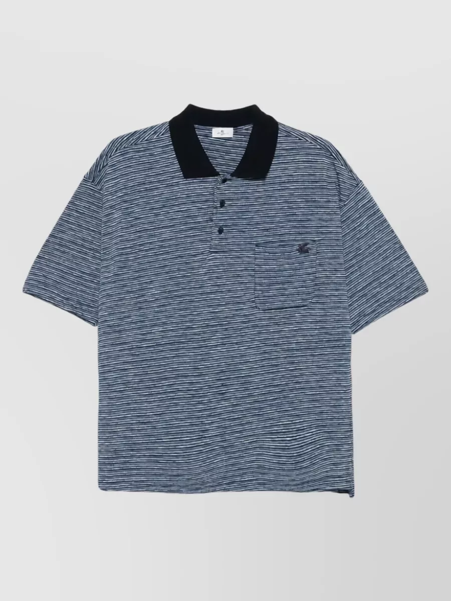 Etro cotton short-sleeve polo shirt