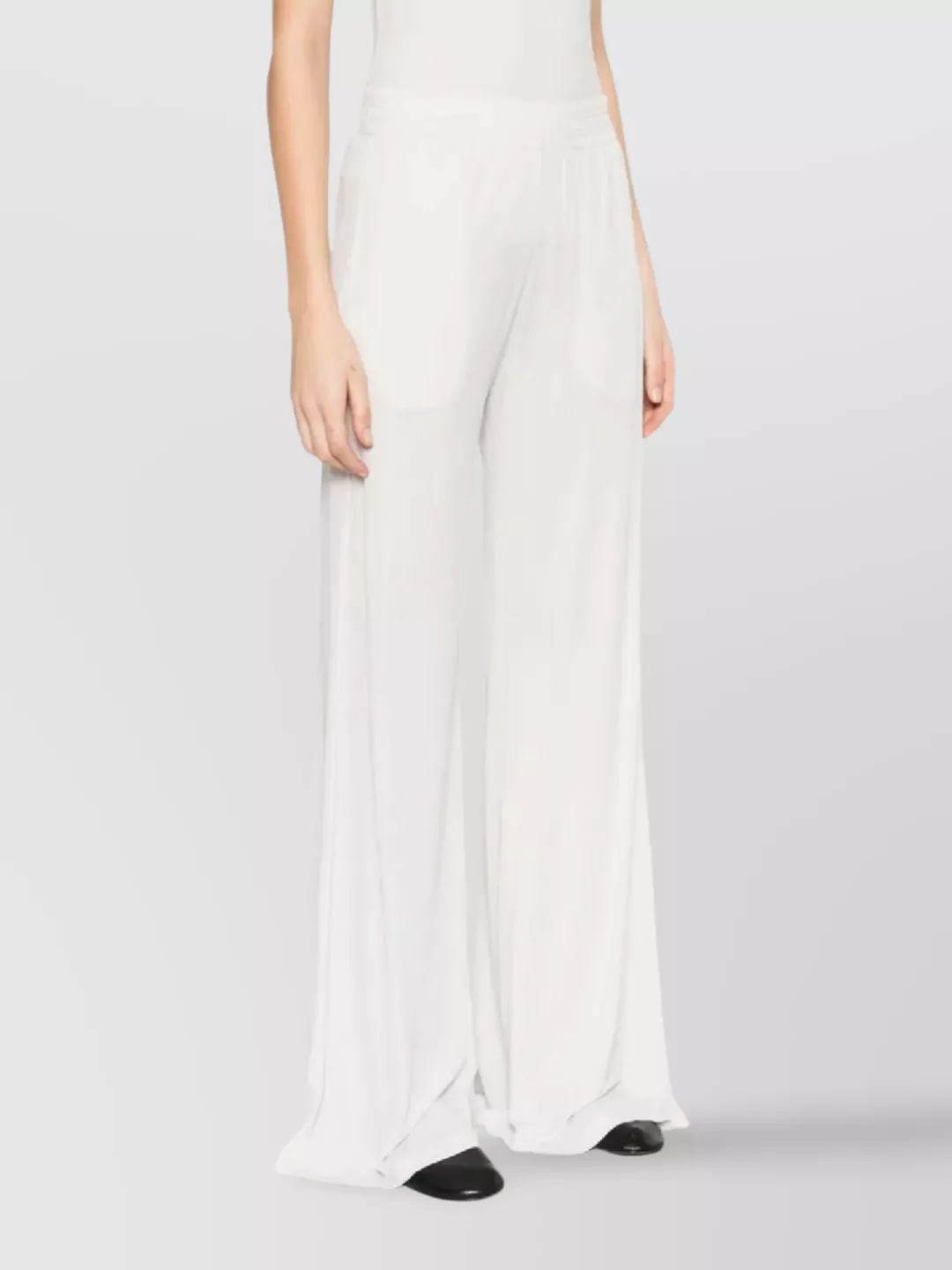 Fabiana Filippi Wide-Leg Lightweight Trousers For Comfortable Elegance
