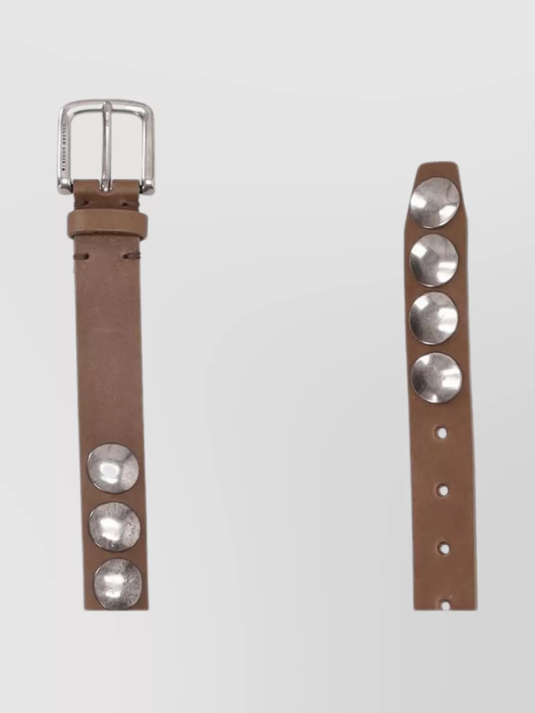 Golden Goose Trinidad Leather Belt Studded Design