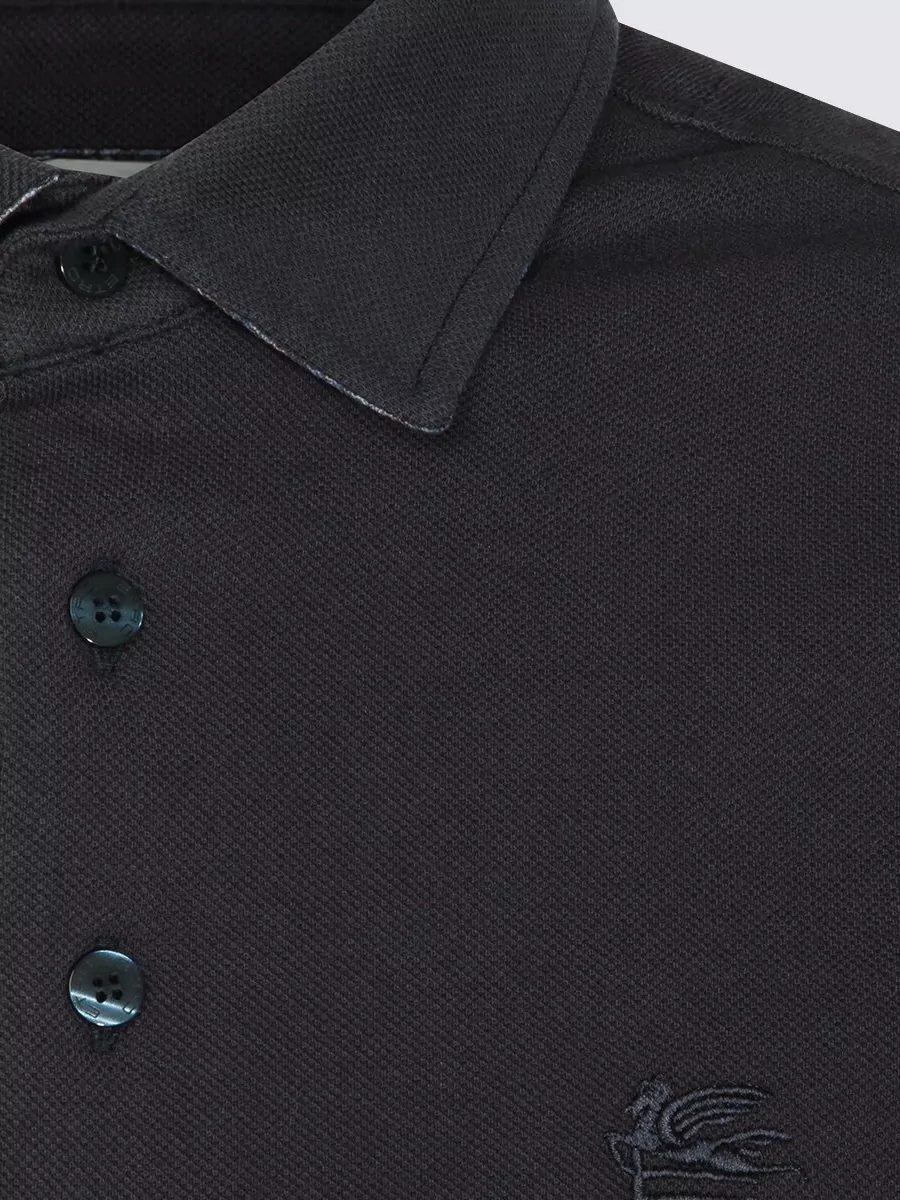 Etro Short Sleeve Polo Shirt With Collar Design