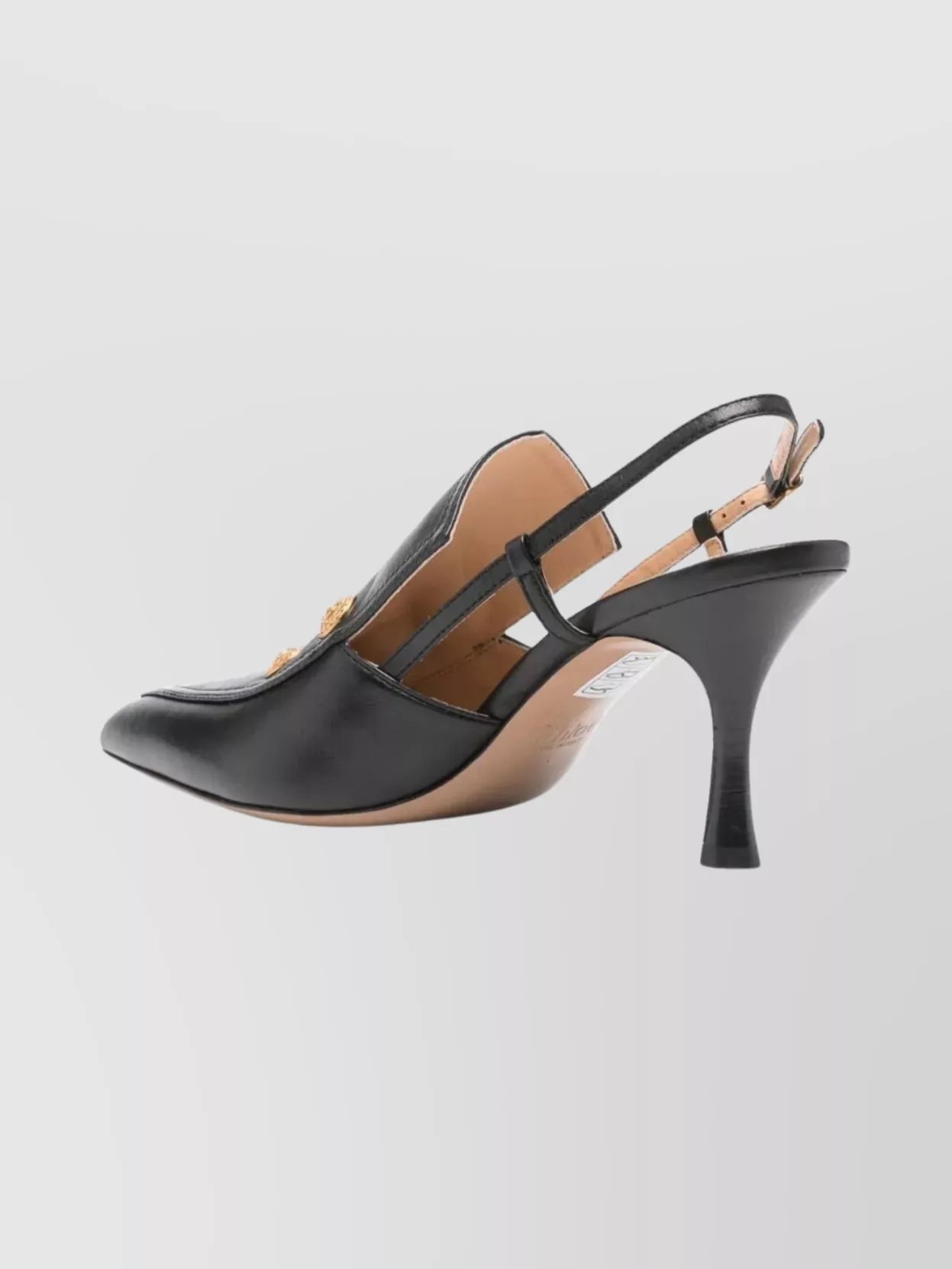 Chloé Pointed Toe Slingback Mules And Buttons
