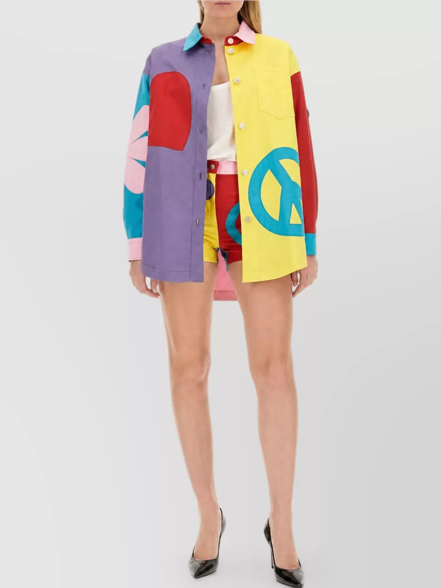 Moschino Printed Shirt Jacket