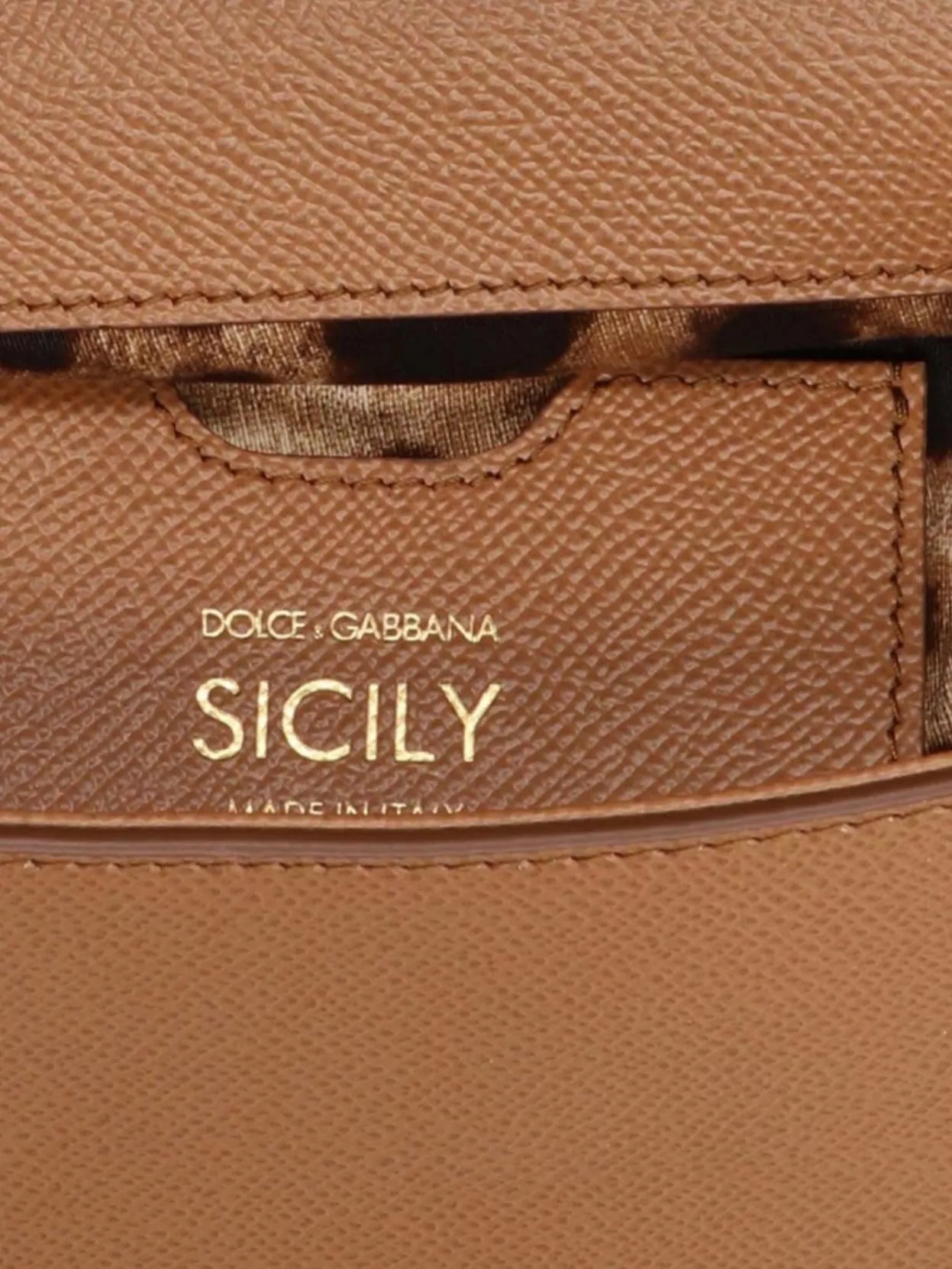 Dolce&Gabbana Sicily Medium Leather Shoulder Bag