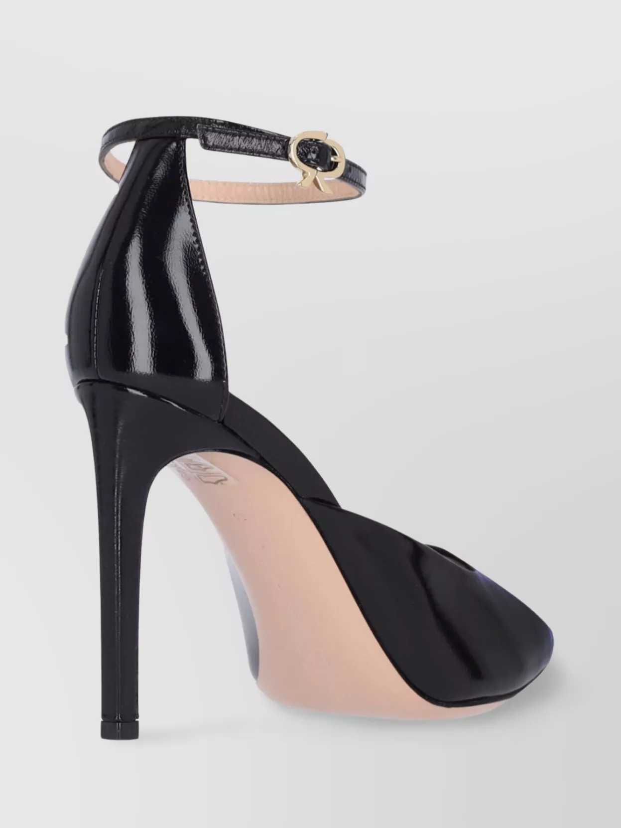 Gianvito Rossi Heeled Sandals With Patent Finish And Peep Toe