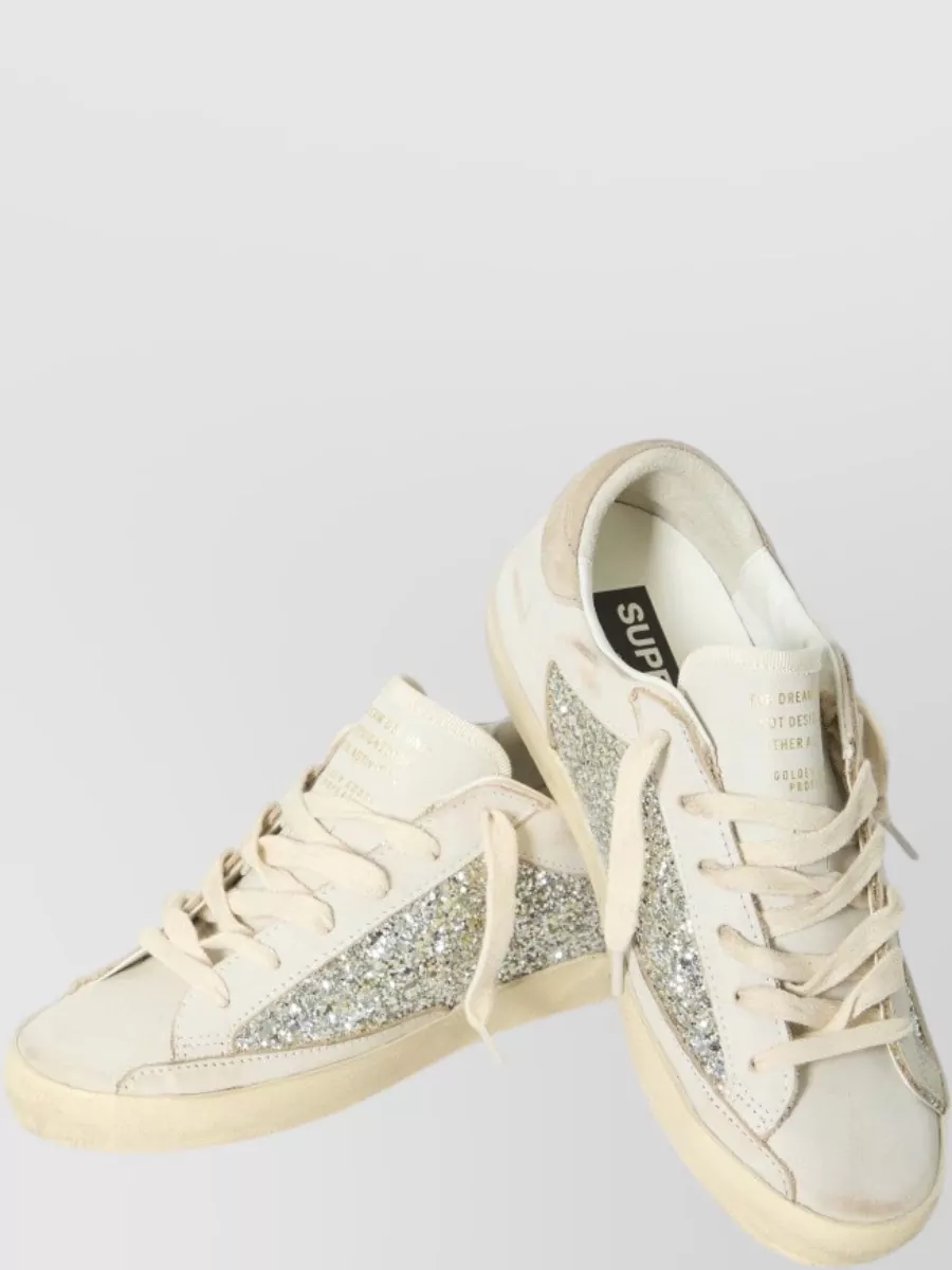 Golden Goose Leather Lace-Up Sneakers