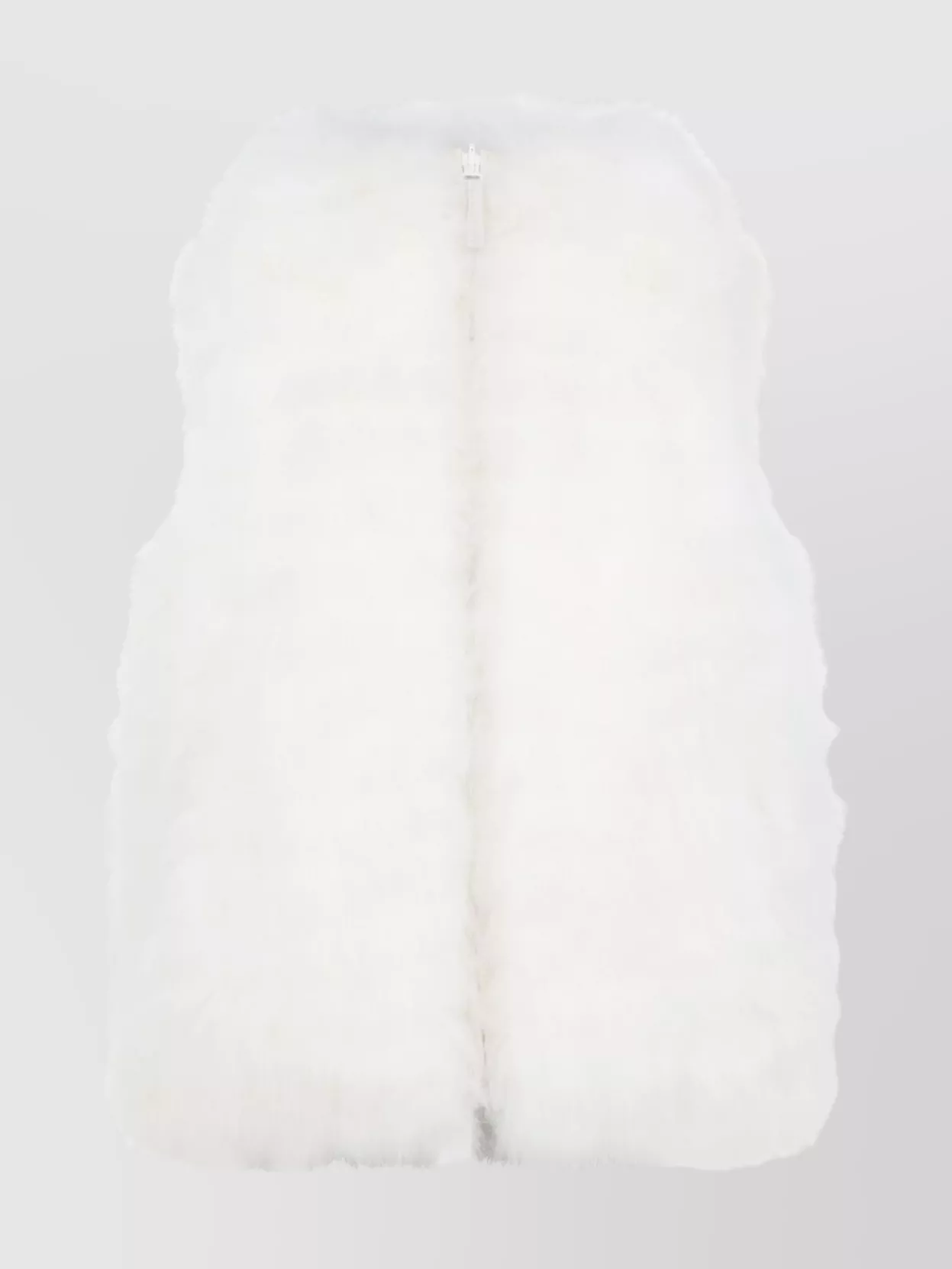 Yves Salomon Hooded Sleeveless Padded Jacket Side Pockets