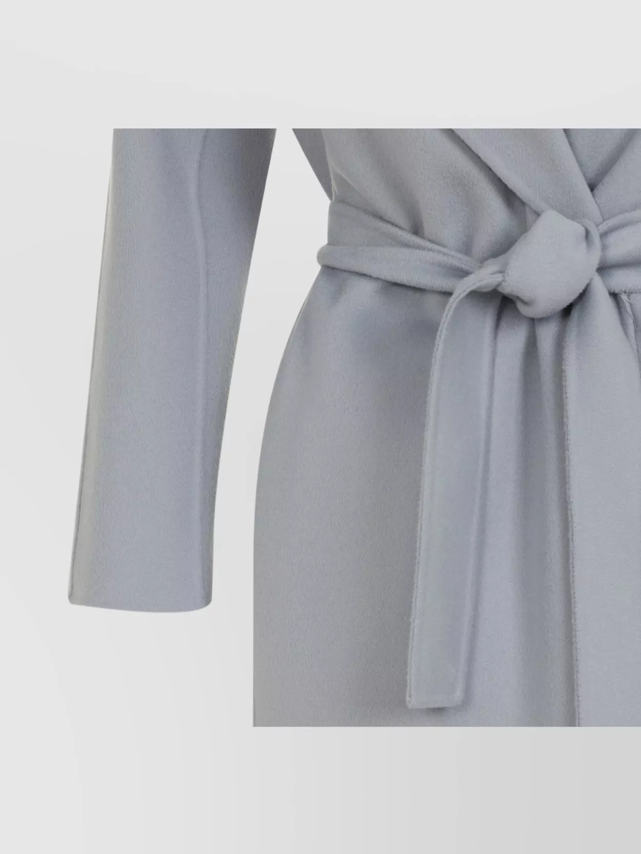 S Max Mara Messi Wool Coat Belted Waist