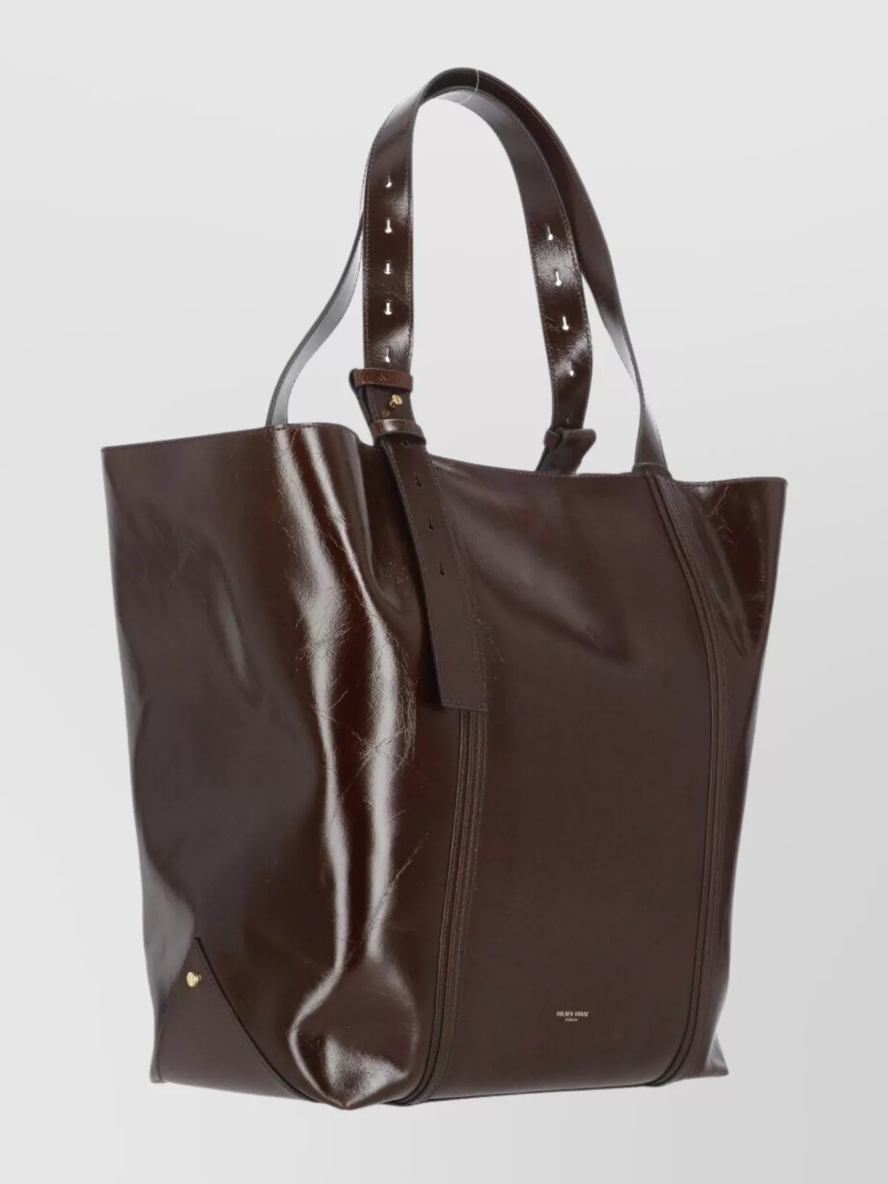 Golden Goose Versatile Tote Bag Adjustable Straps In Burgundy