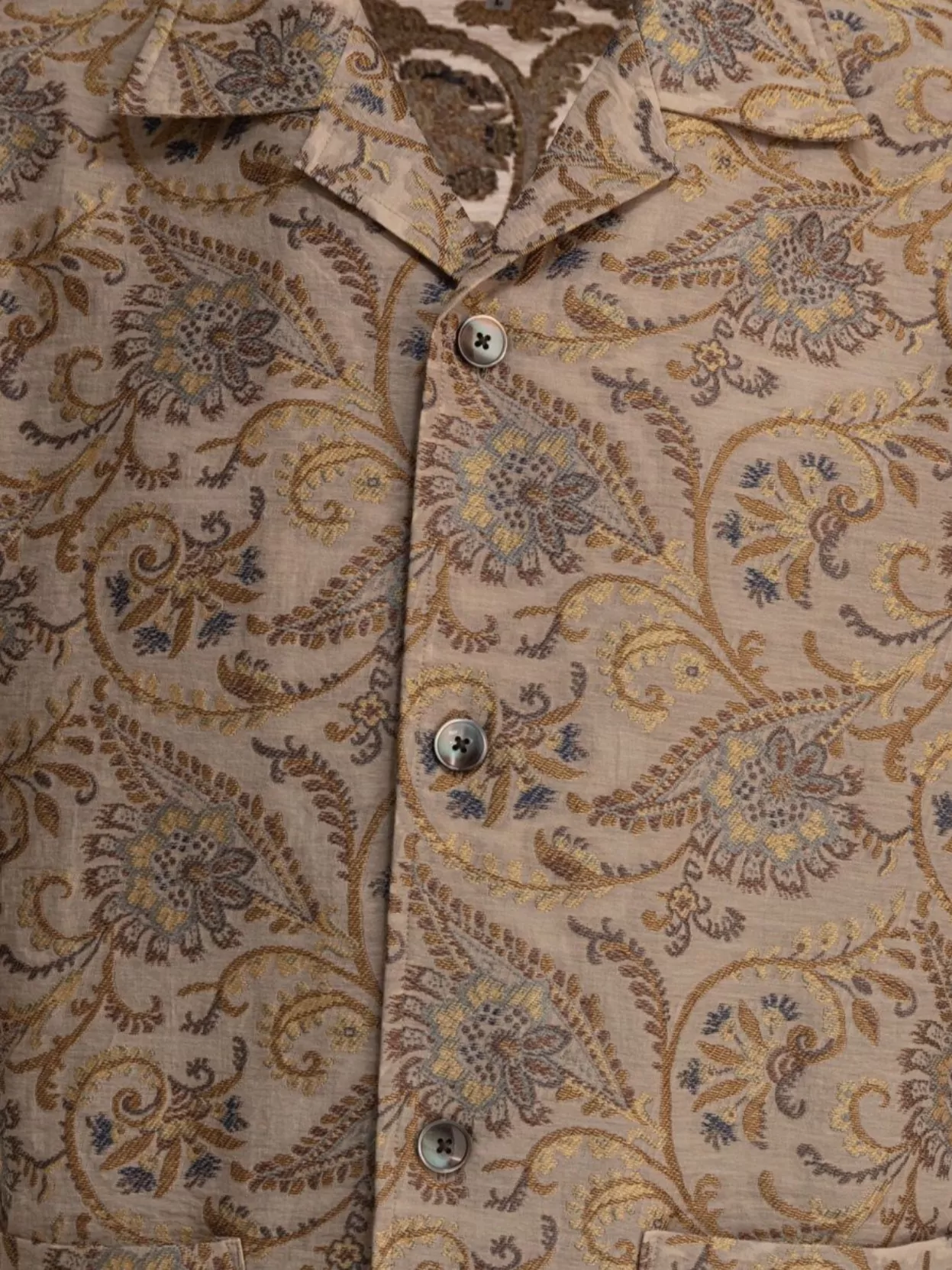 NEEDLES PATTERNED LIGHTWEIGHT SHORT SLEEVE SHIRT