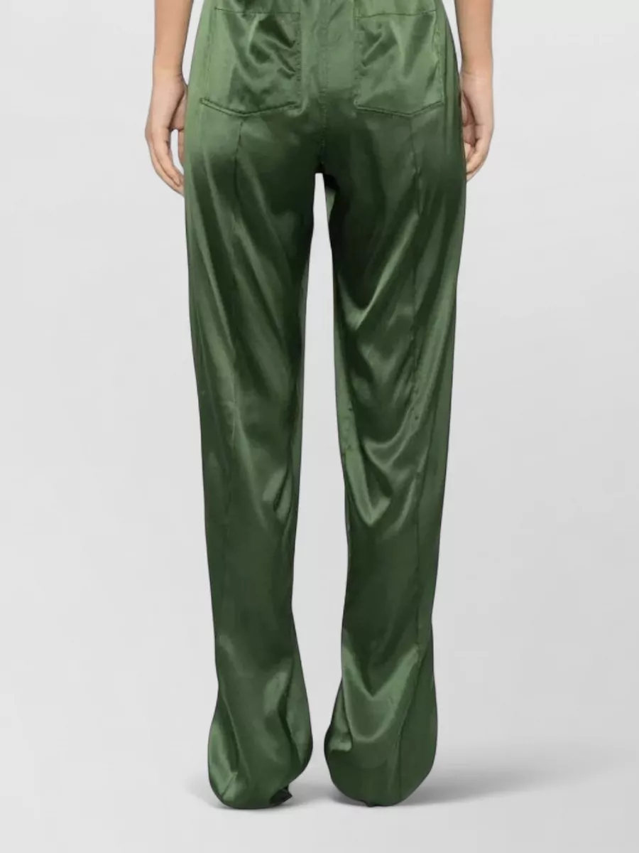 Tom Ford Relaxed Fit Satin Trousers Slanted Pockets