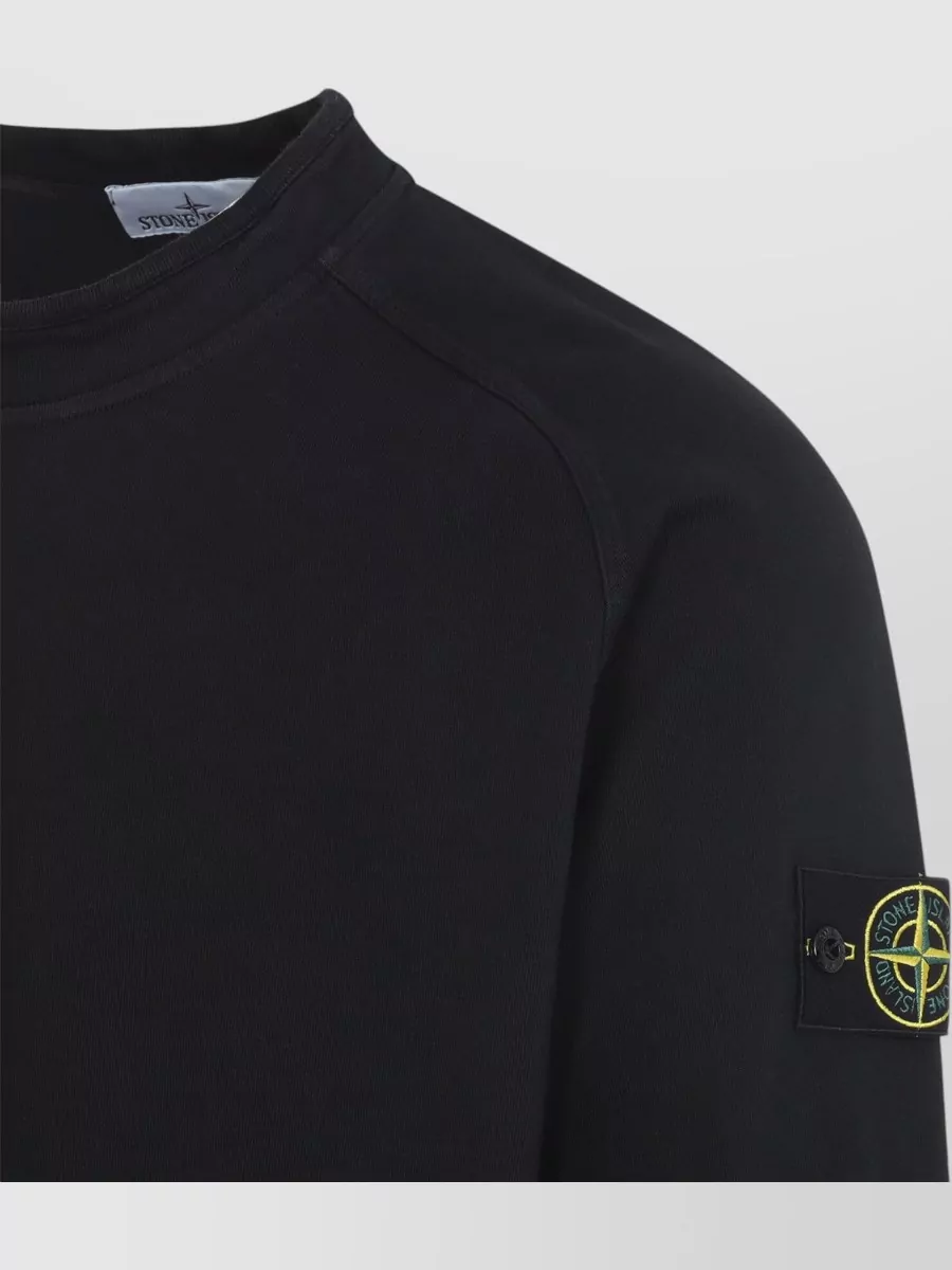 Stone Island Ribbed Long-Sleeve Sweatshirt