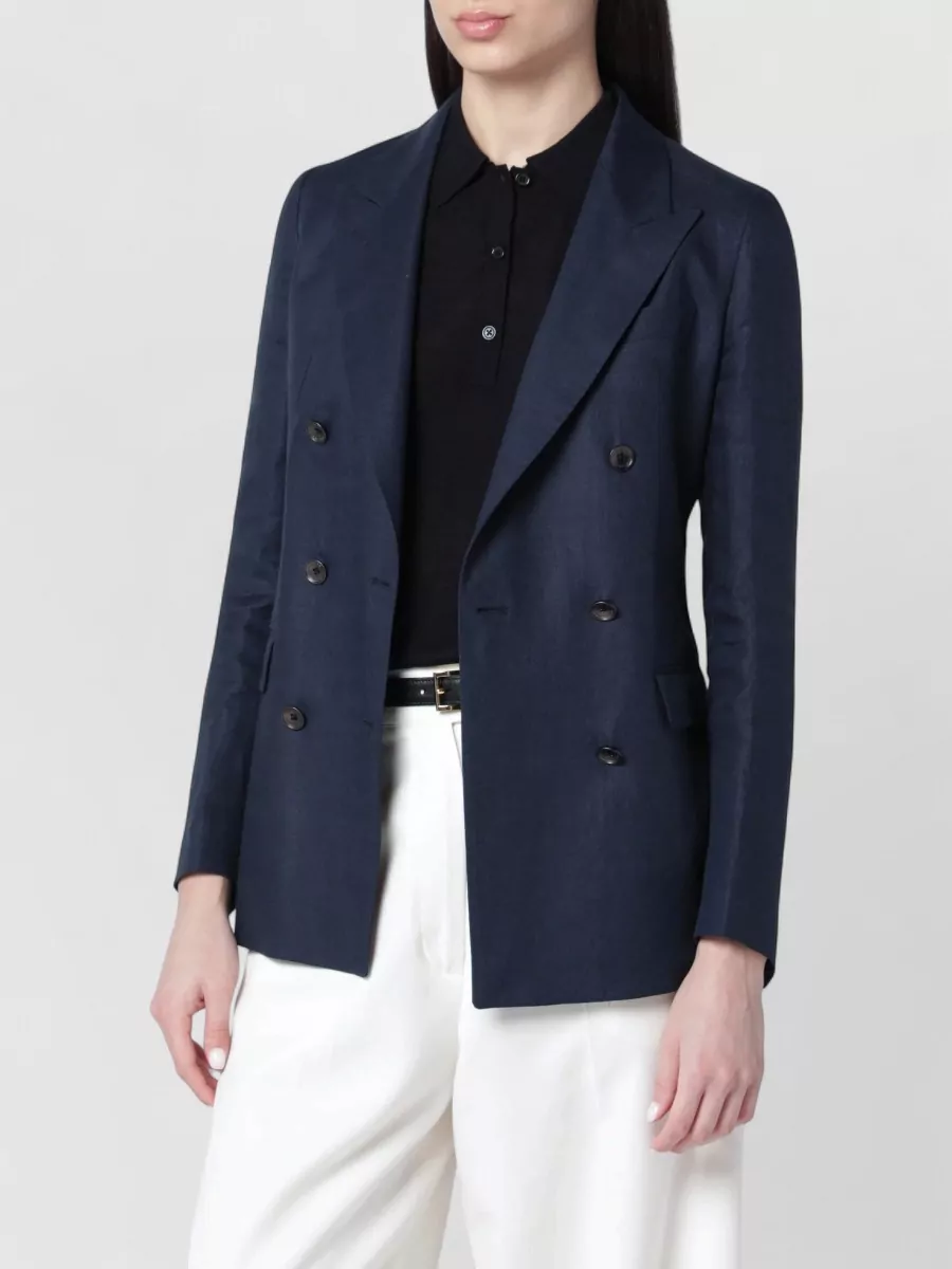 Tagliatore Linen double-breasted blazer