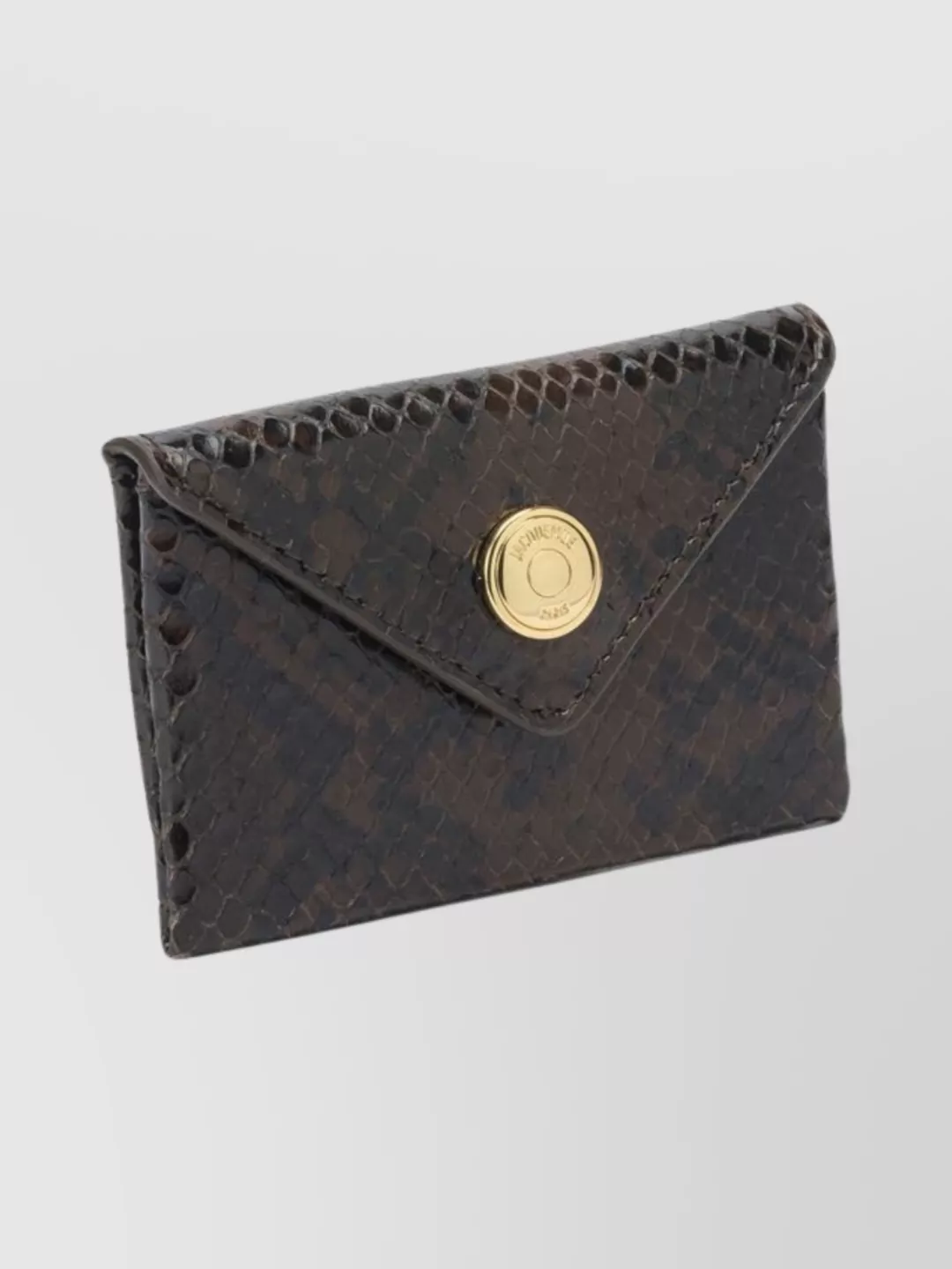 Jacquemus Snake Pattern Card Holder With Gold-Tone Hardware