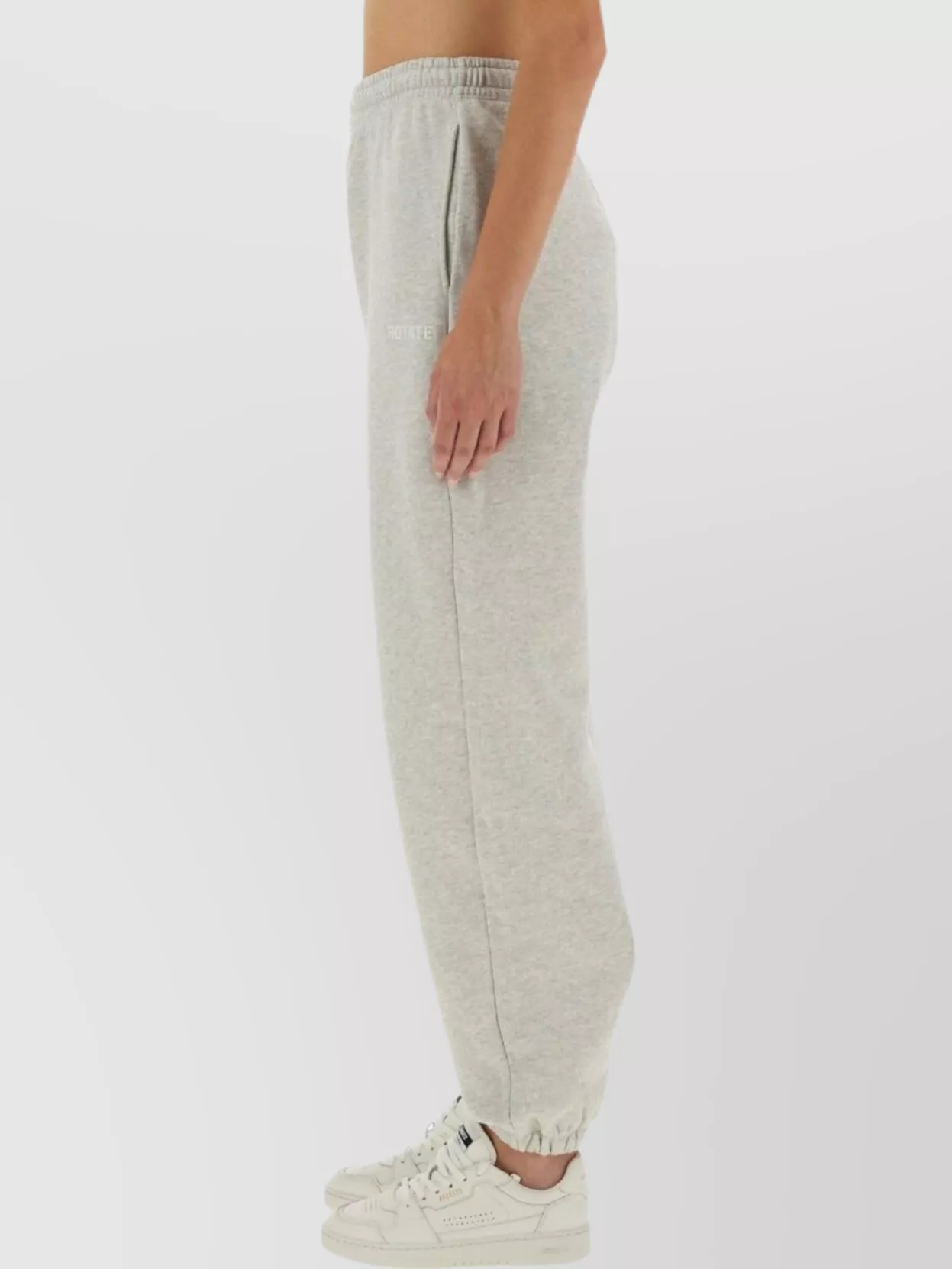 Rotate Birger Christensen Trousers With Elastic Waistband And Side Pockets In Gray