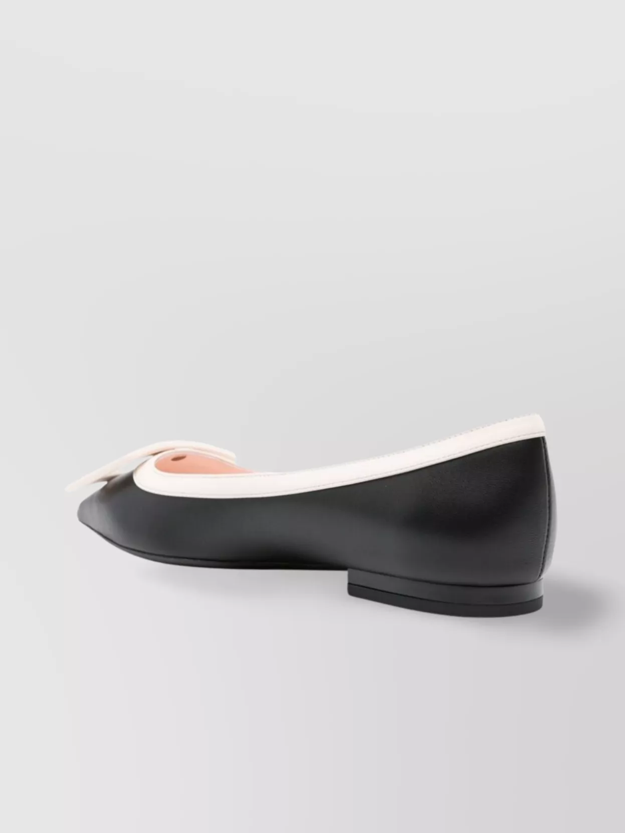 Roger Vivier Leather Ballet Flats With Logo Buckle Detail