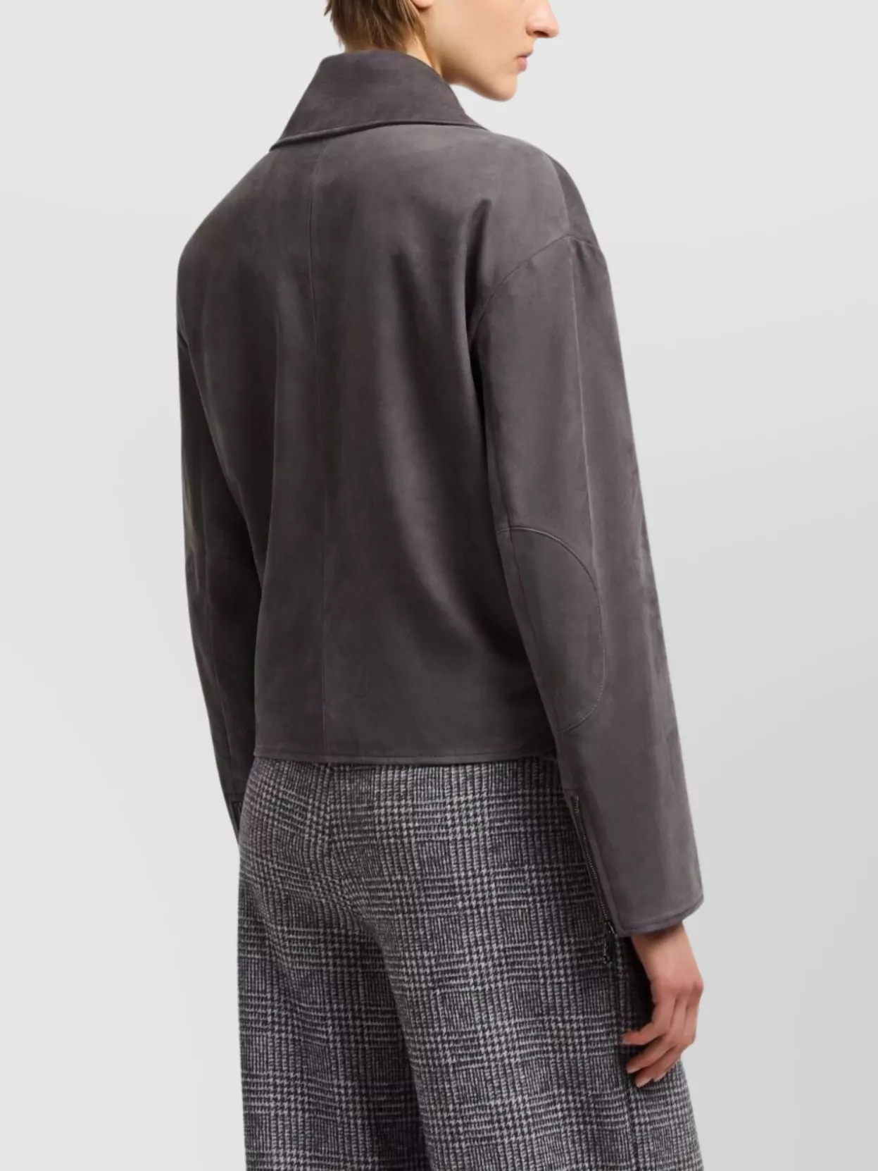 Emporio Armani Waist Belted Leather Jacket
