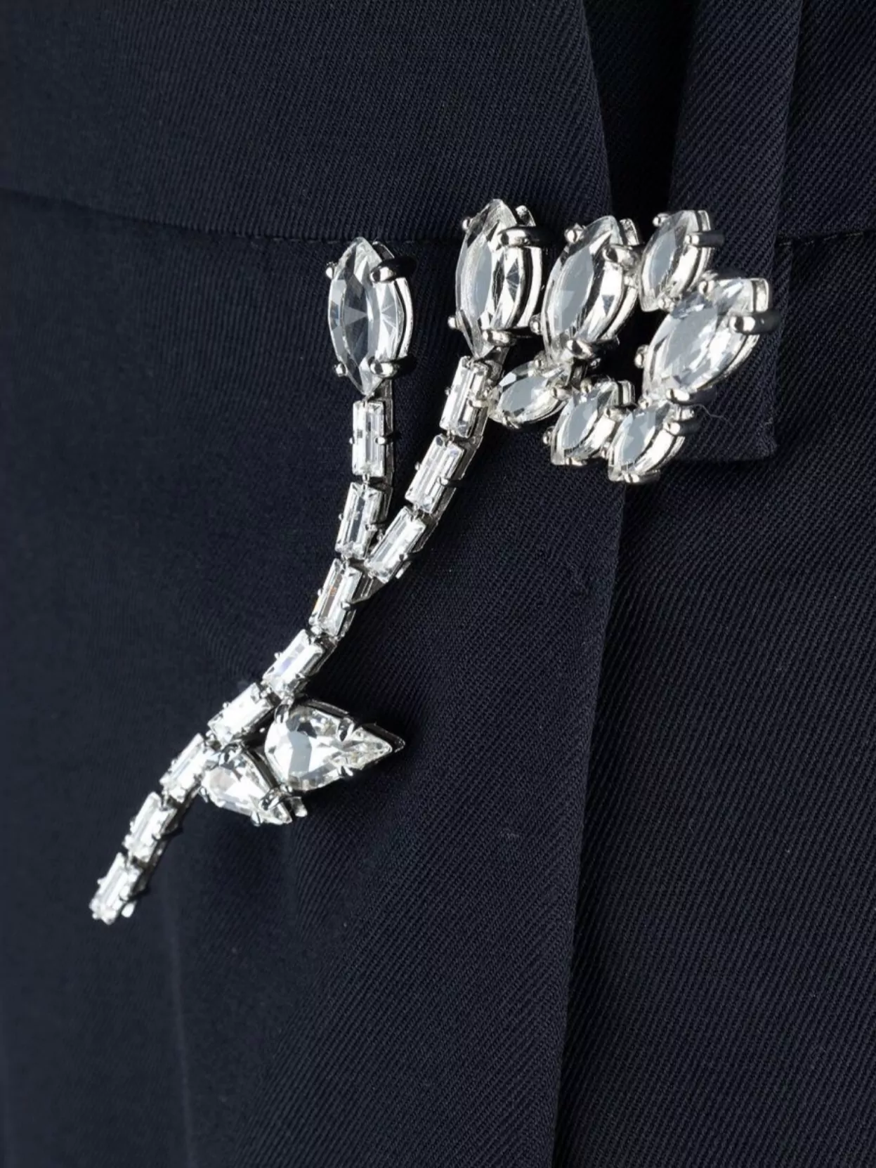 Shop Prada Trousers Featuring Embellished Detail And High-waist