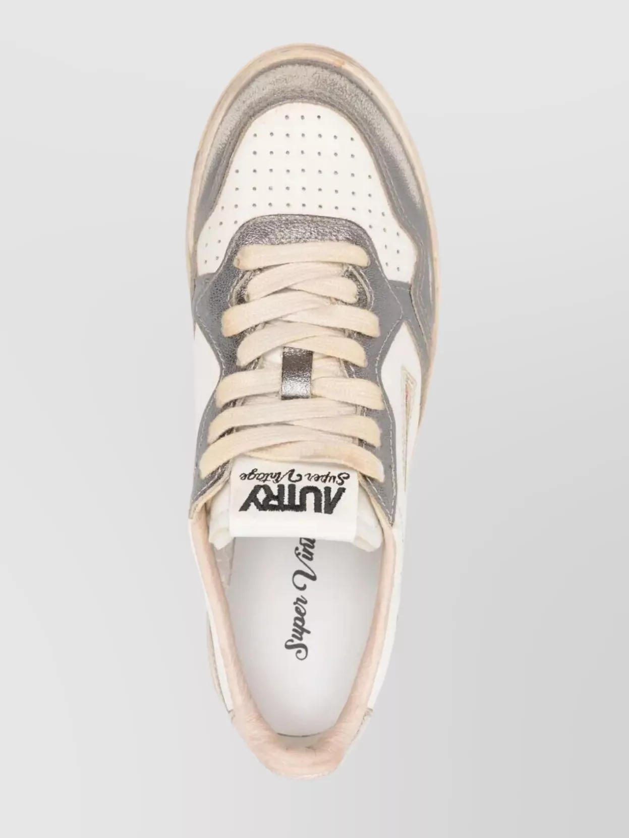Autry Medalist Sneakers In Leather With Suede Inserts