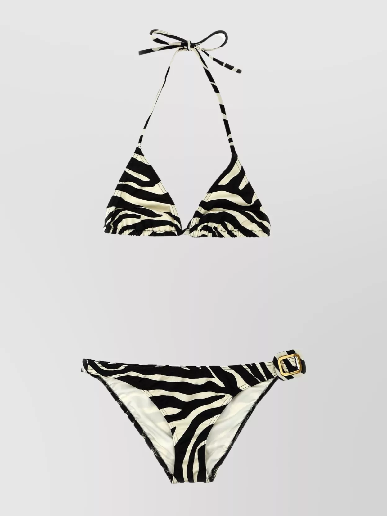 Shop Tom Ford Zebra Print Halter Neck Bikini