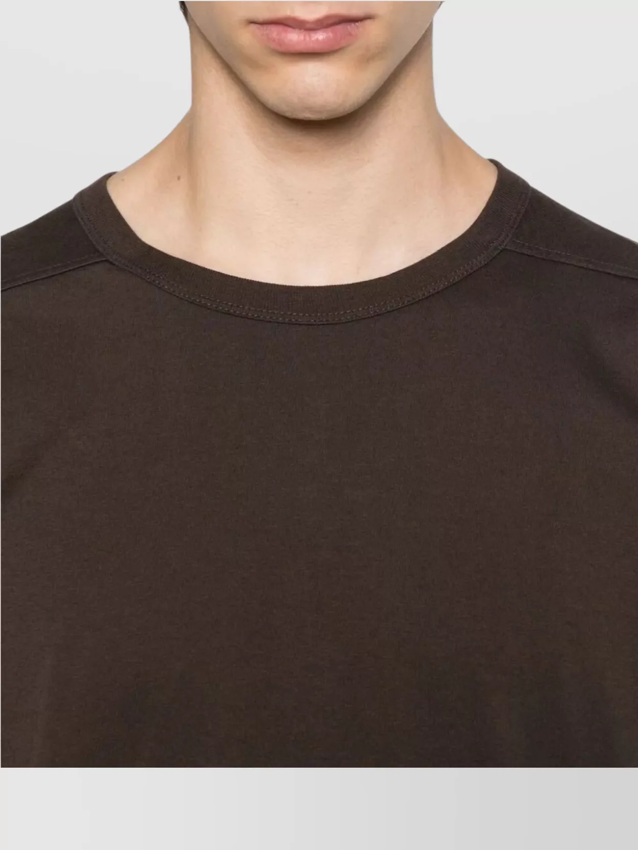 Rick Owens Oversized Round Neck Short Sleeve T-Shirt
