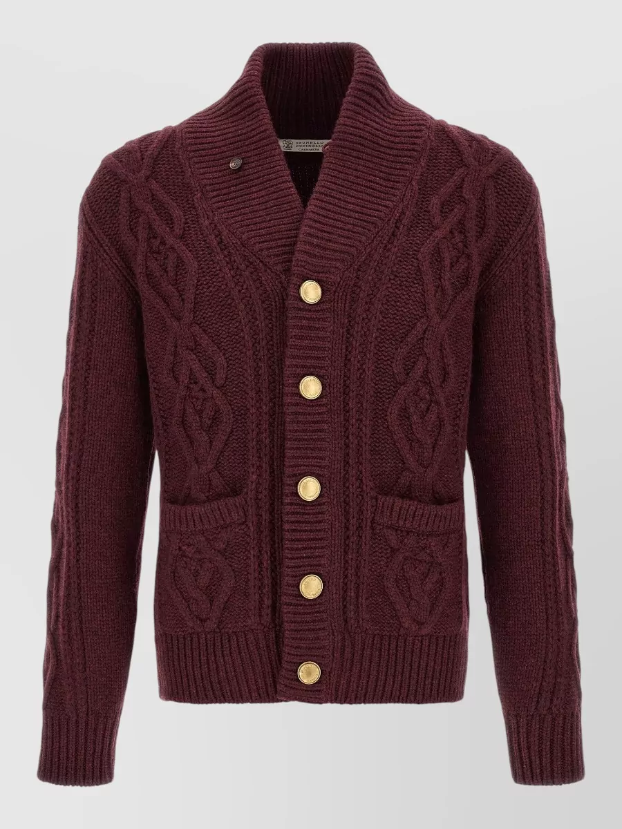 Brunello Cucinelli cable-knit cashmere cardigan