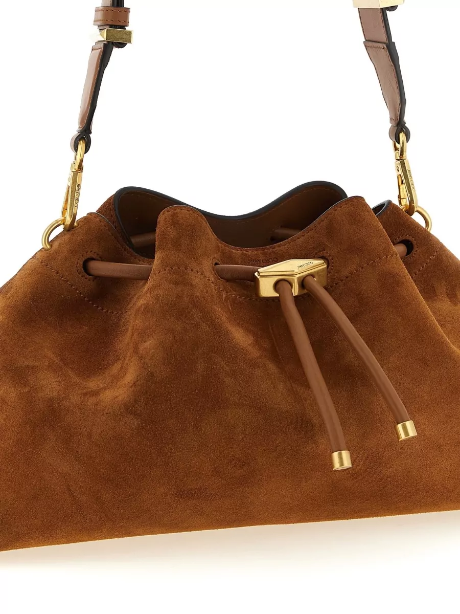 Jimmy Choo Bon Bon Suede Bucket Bag