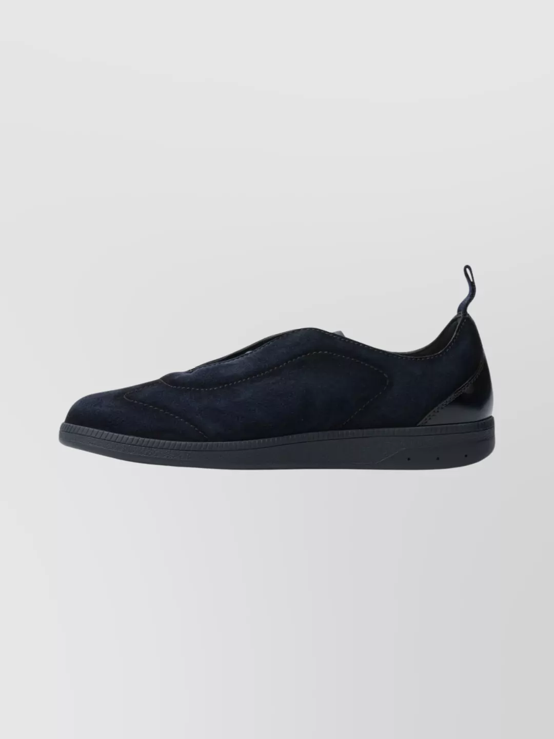 Santoni Suede Finish Sneakers Pull Tab