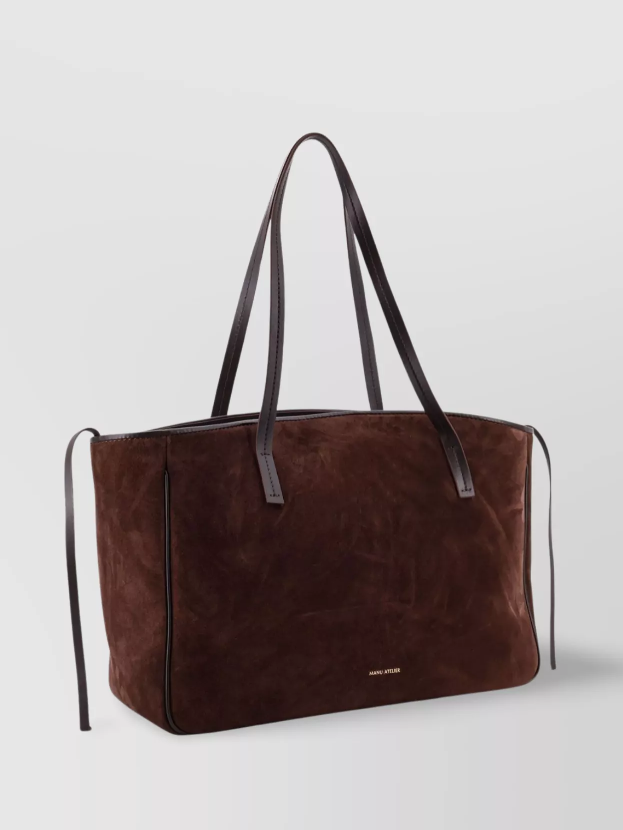 Manu Atelier Xl Day Suede Shoulder Bag